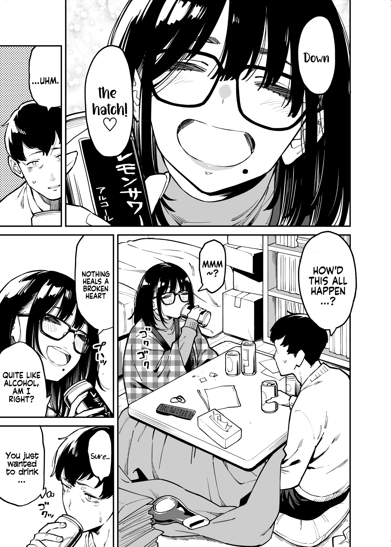 Hentai Manga Comic-Comforted by the Sloppy Girl Next Door-Read-7